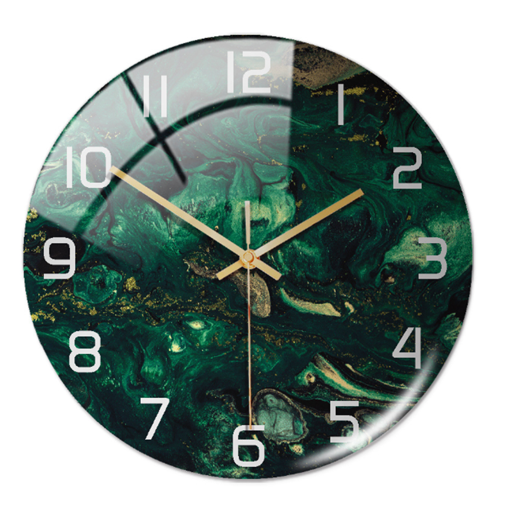 MarbleTime – Wandklok Marmerdesign – Stille Moderne Woondecoratie