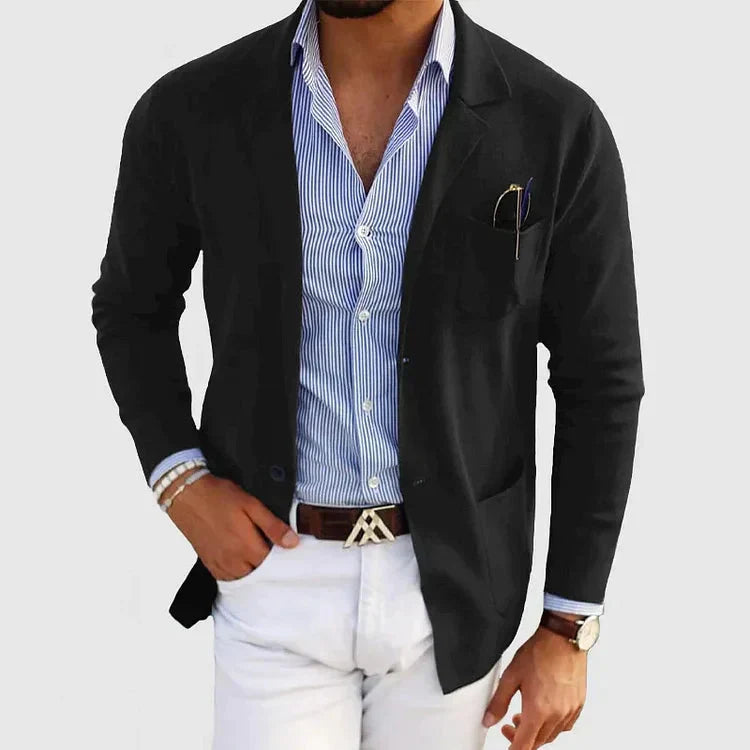 Lorenzo men's blazer – elegant and casual with notch lapel and buttons