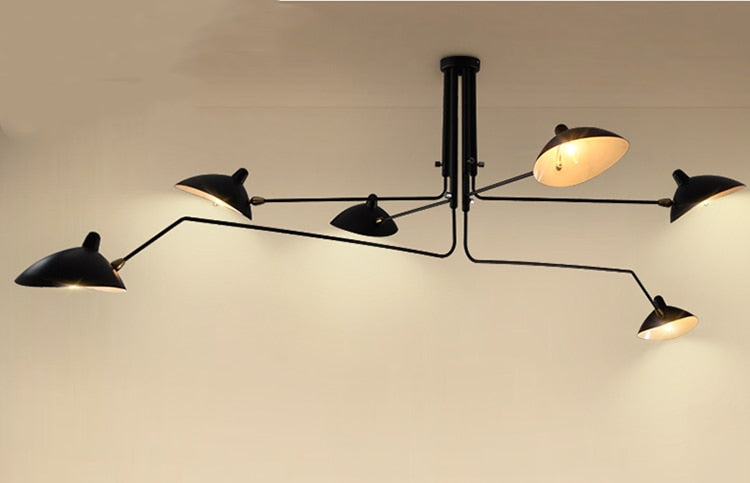 Industriva – Serge ceiling lamp with adjustable swivel arms