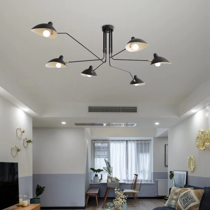 Industriva – Serge ceiling lamp with adjustable swivel arms