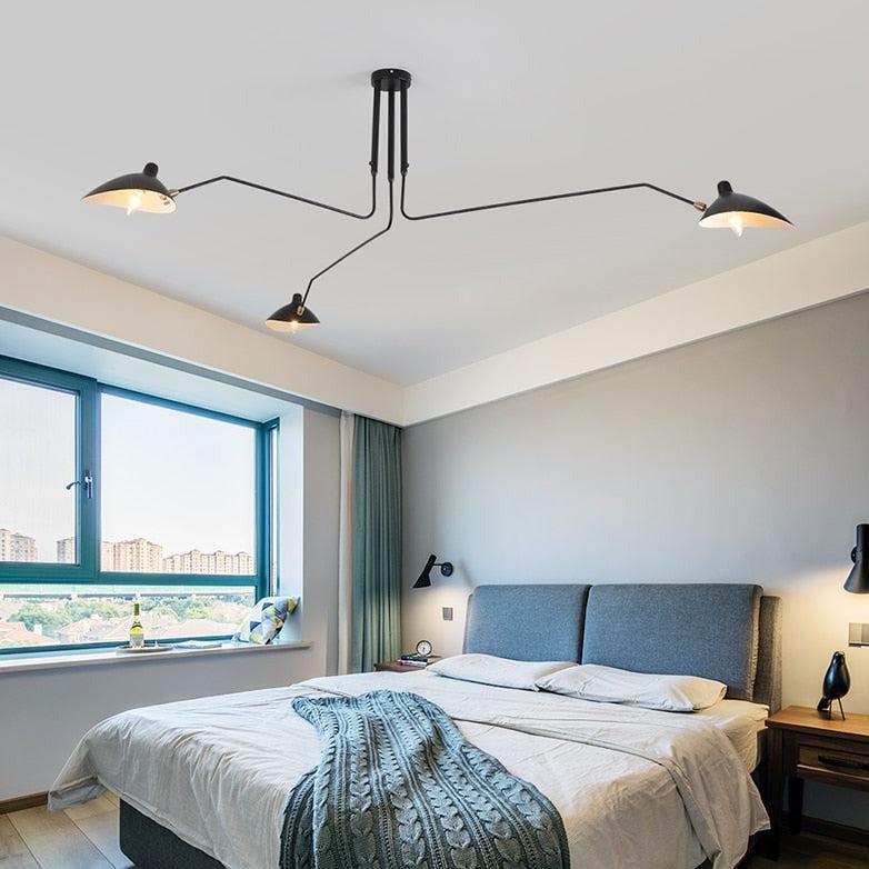 Industriva – Serge ceiling lamp with adjustable swivel arms