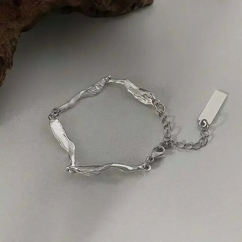 Juego de 4 pulseras de cuerda con piedras preciosas verdes y piedras de imitación