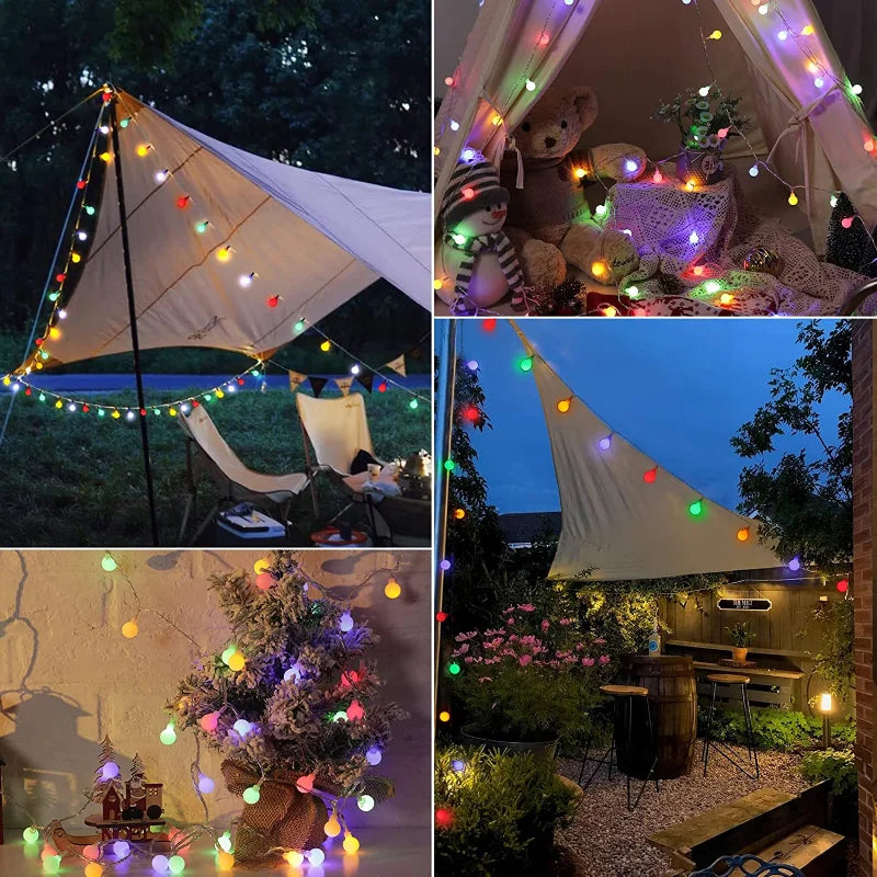 Lumosol Solar Light String – 10m Colorful LED Outdoor Lighting IP65