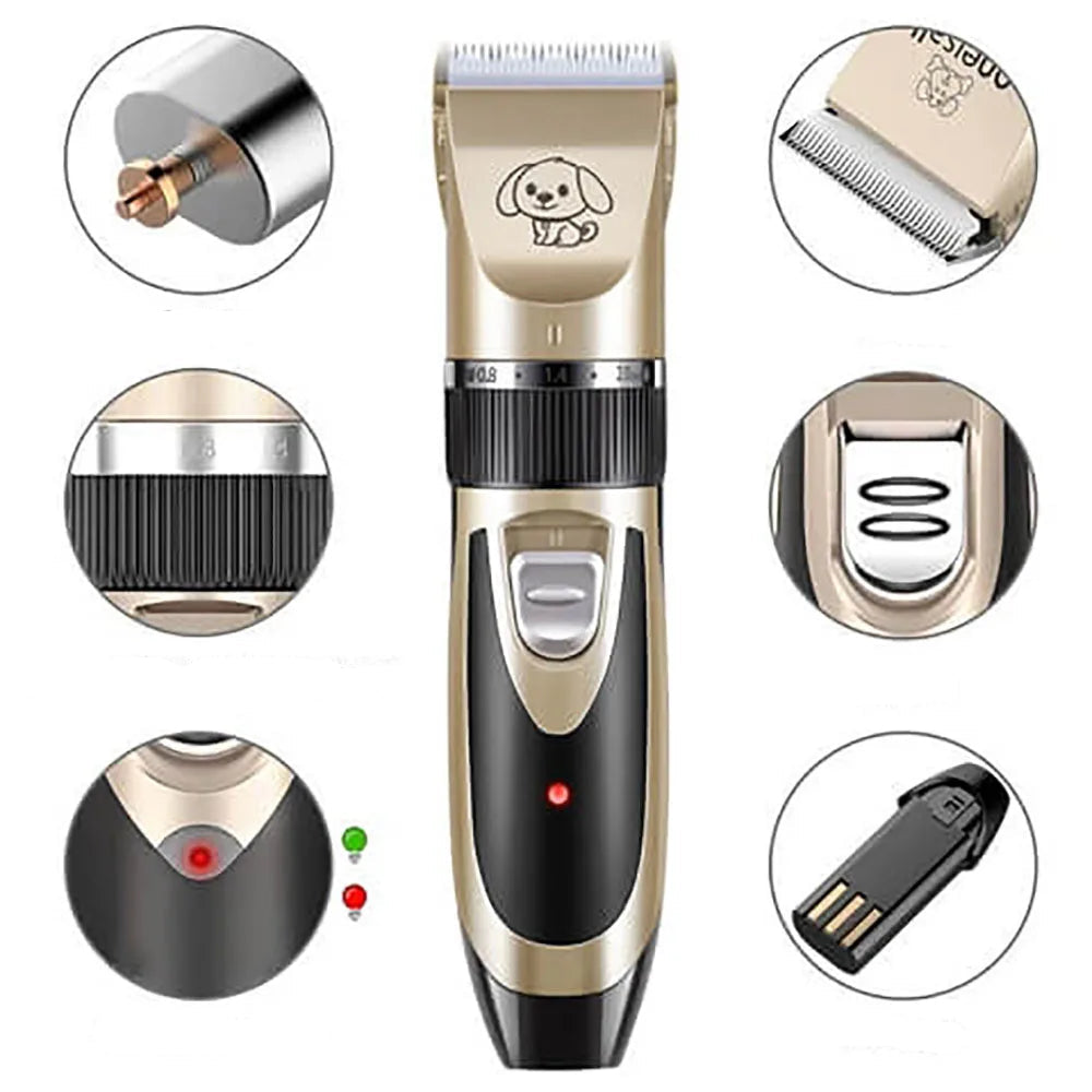 SilentPaws – Draadloze, stille vacht trimmer set – voor honden en huisdieren