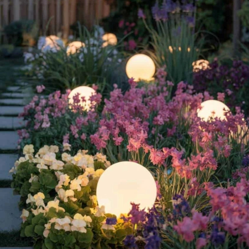 Sferische Tuinlamp met Afstandsbediening, 16 Kleuren en Zonne-energie Optie