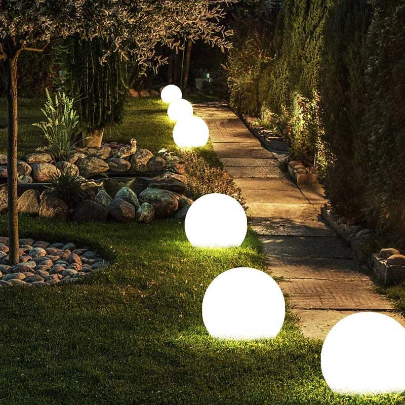Sferische Tuinlamp met Afstandsbediening, 16 Kleuren en Zonne-energie Optie