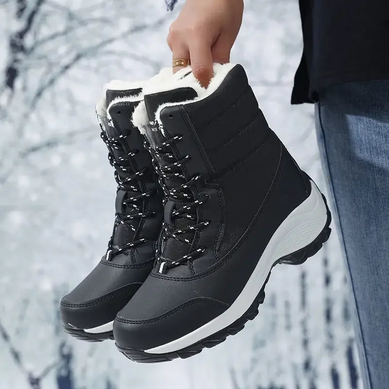 Sorelia – Botas de invierno para mujer impermeables con plataforma y forro de piel