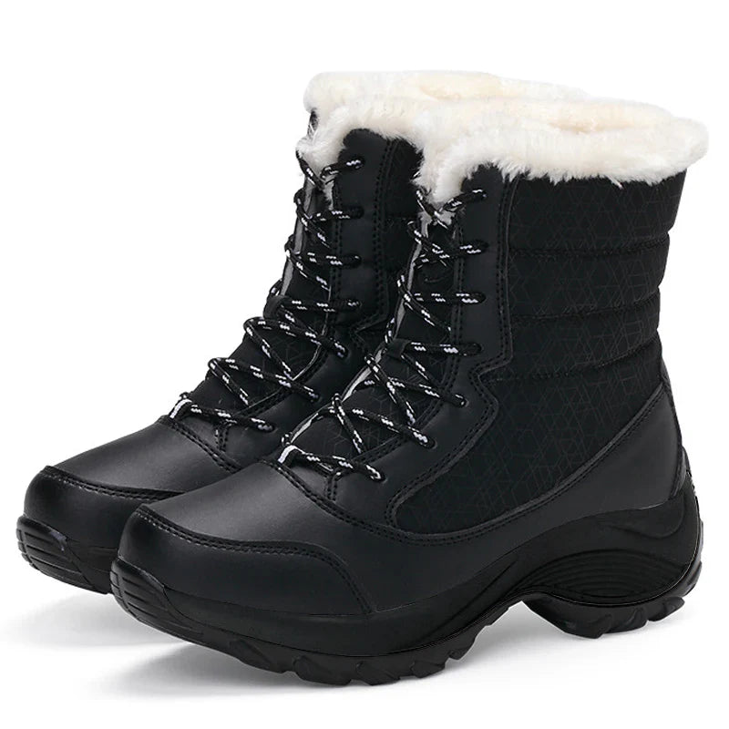 Sorelia – Botas de invierno para mujer impermeables con plataforma y forro de piel