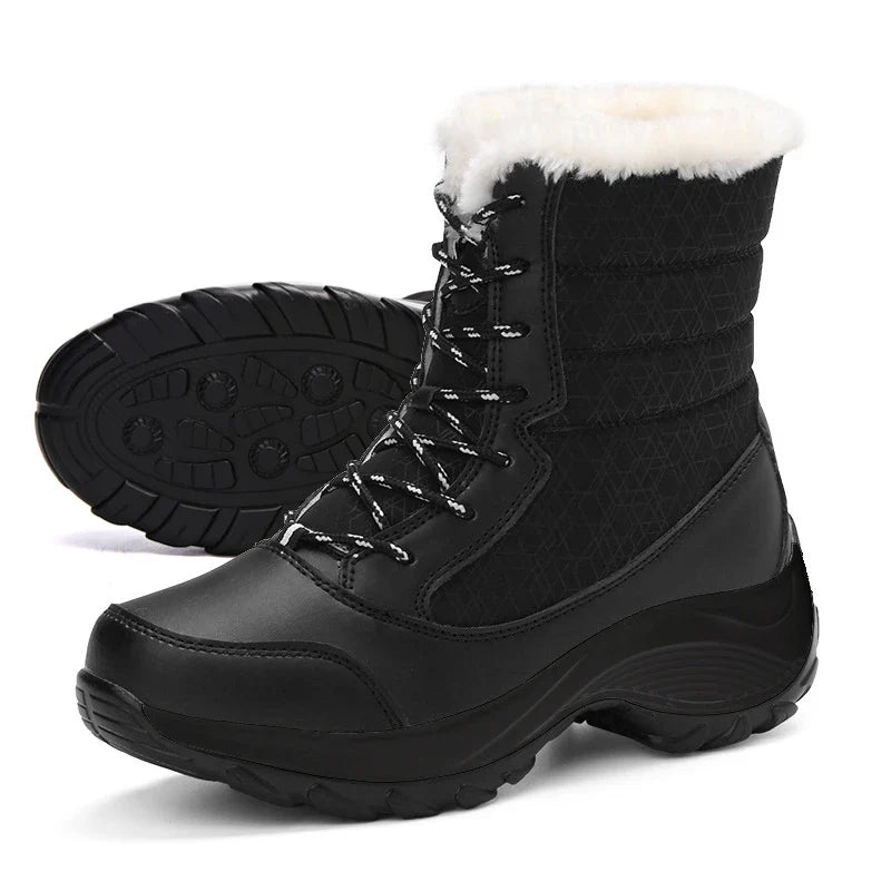 Sorelia – Botas de invierno para mujer impermeables con plataforma y forro de piel