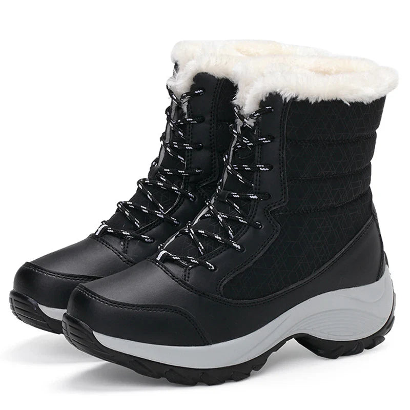 Sorelia – Botas de invierno para mujer impermeables con plataforma y forro de piel