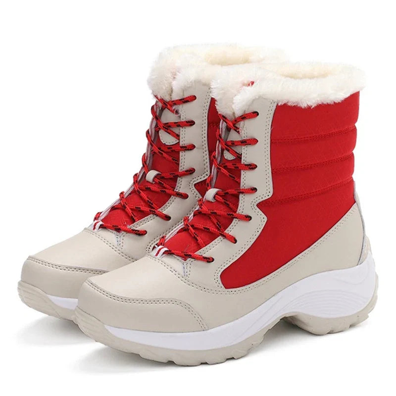 Sorelia – Botas de invierno para mujer impermeables con plataforma y forro de piel