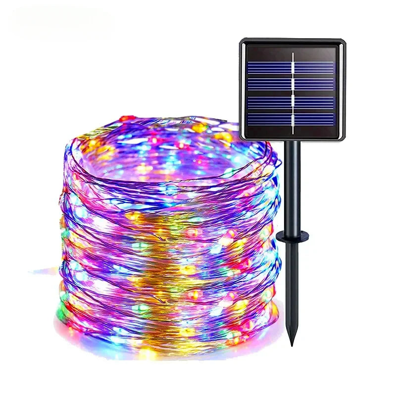 Solar Tuinverlichting - LED Buitenverlichting Met 8 Verlichtingsmodi, 6m-33m 8