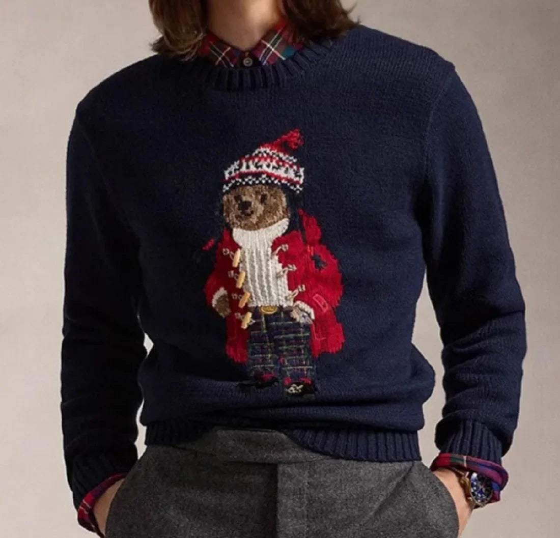 Stijlvolle Trui voor Heren en Dames met Borduursel, Lange Mouwen, Herfst/Winter 0