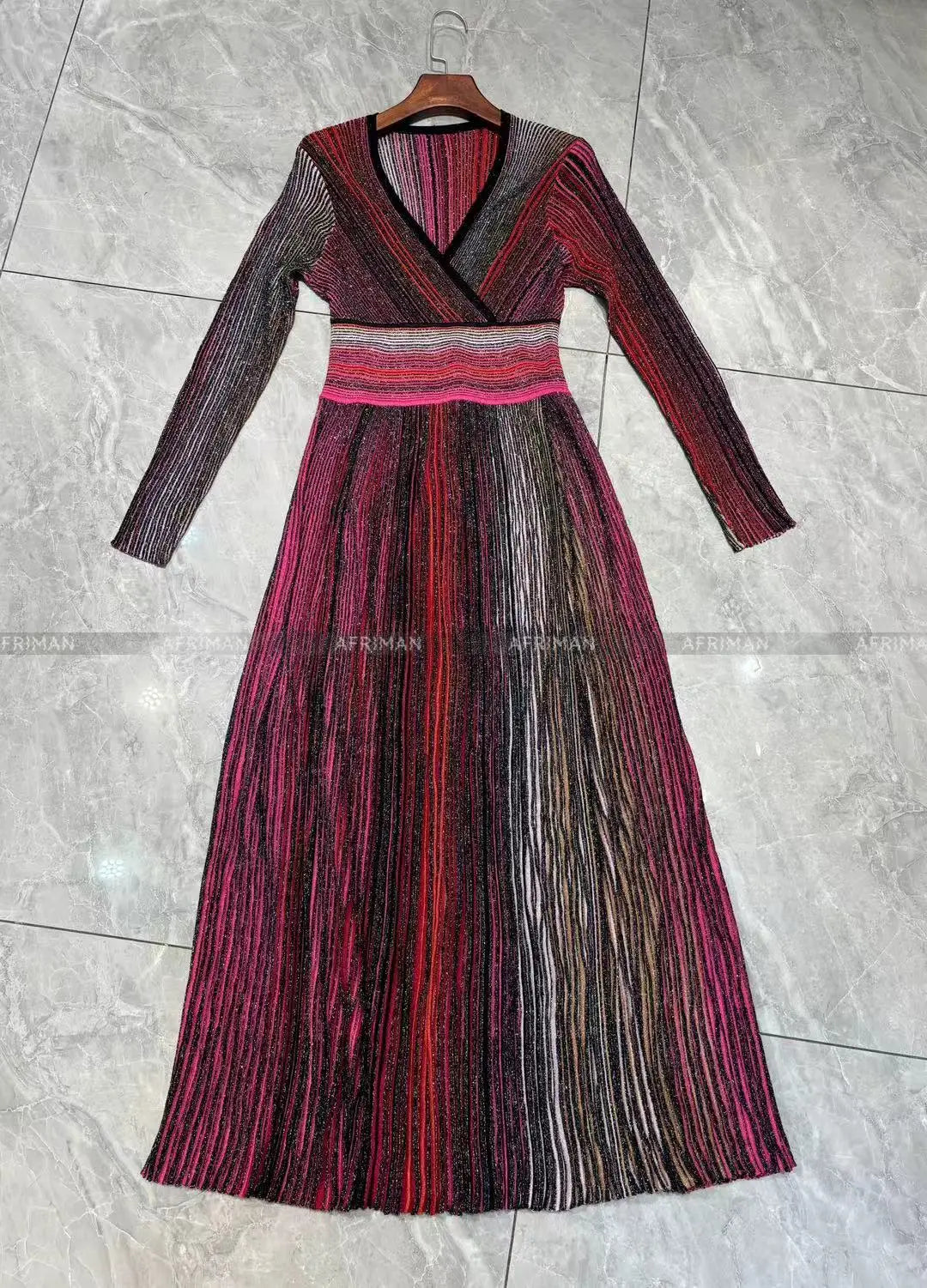 Sukienka na wesele z cekinami, dekoltem w szpic i plisowanym paskiem, 4 kolory 1