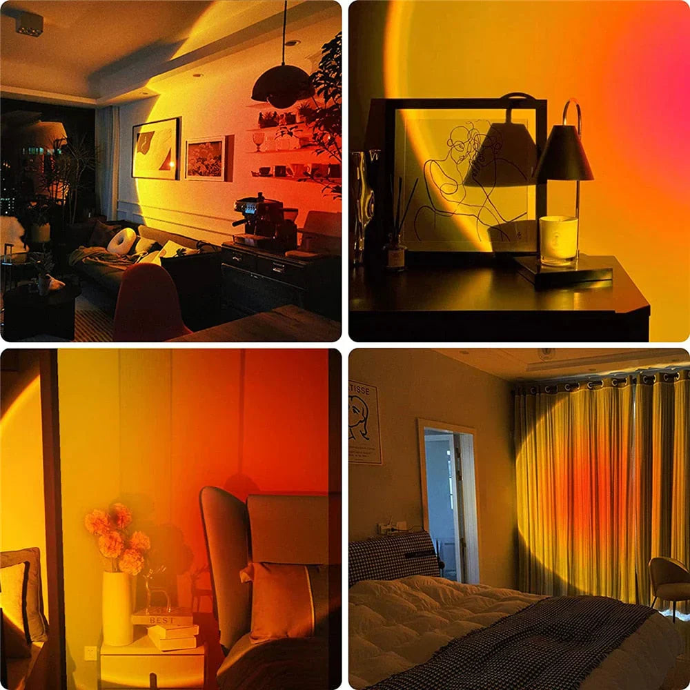 Sunset Lamp with 4 Colors - GlowSphere | Ambient Lighting for Every Room