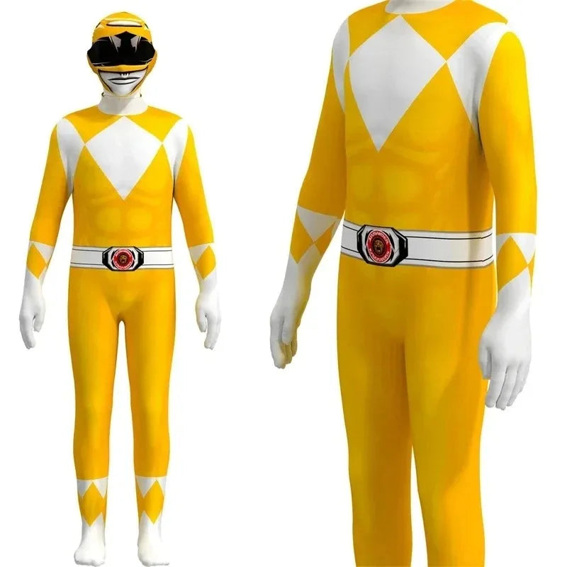 PowerMorph – Superhelden Kostuum met Masker voor Volwassenen – Polyester Halloween Outfit