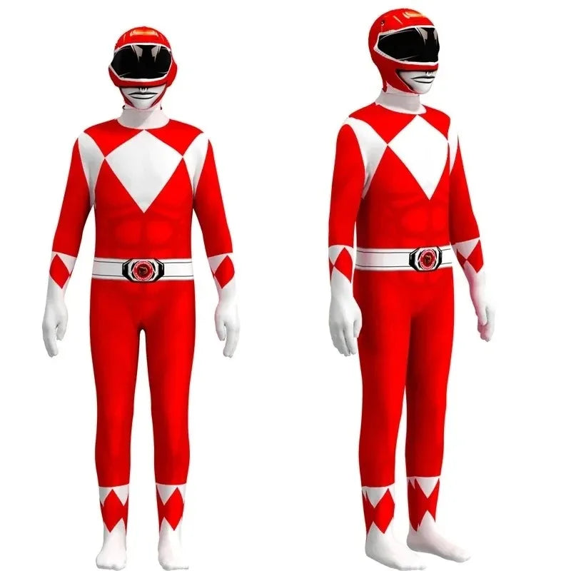PowerMorph – Superhelden Kostuum met Masker voor Volwassenen – Polyester Halloween Outfit