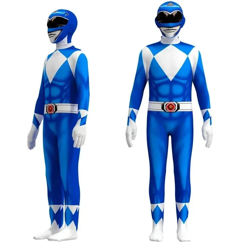 PowerMorph – Superhelden Kostuum met Masker voor Volwassenen – Polyester Halloween Outfit