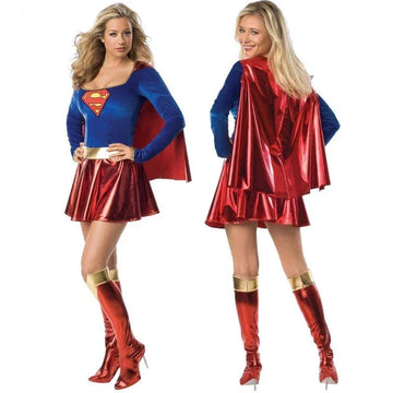 HeroGlam – Superhelden Kostuum Vrouwen & Meisjes – Cosplay Outfit met Schoenhoezen
