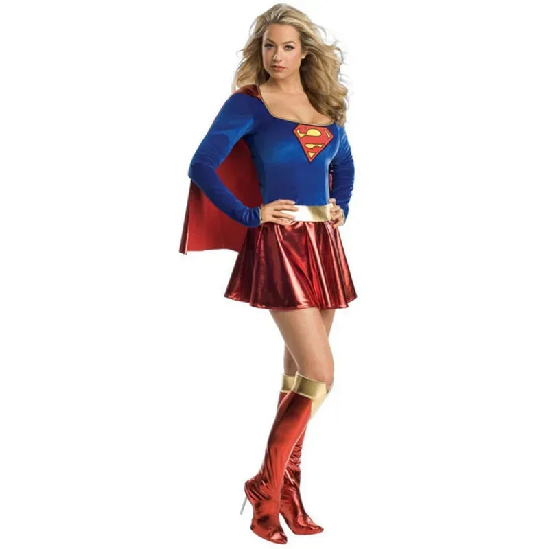HeroGlam – Superhelden Kostuum Vrouwen & Meisjes – Cosplay Outfit met Schoenhoezen