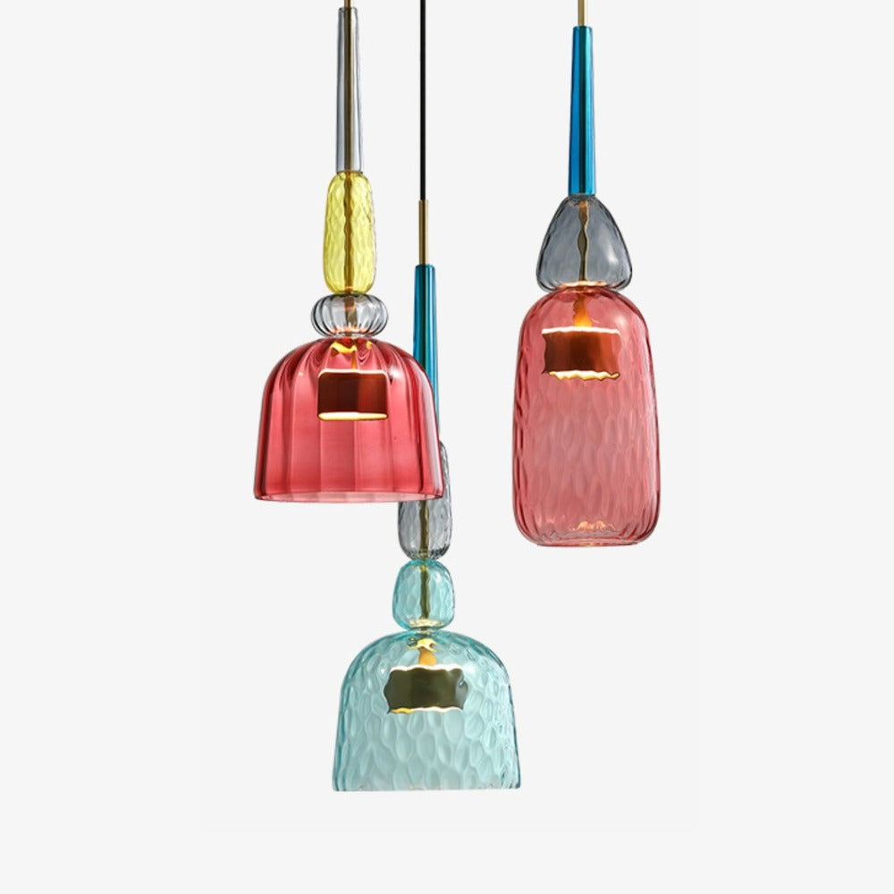 LumaSofia – Colorful ceiling lamp with colored glass and LED