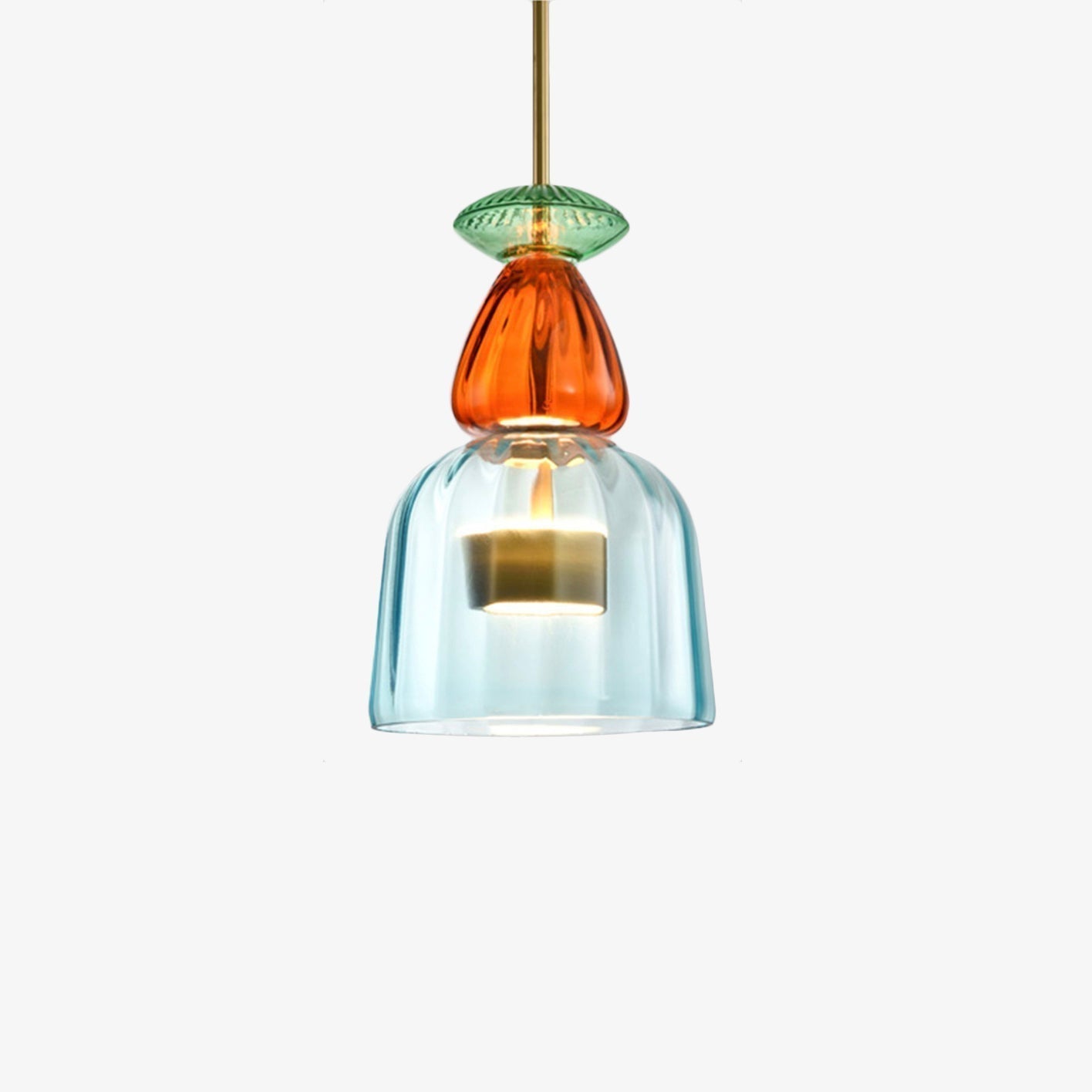 LumaSofia – Colorful ceiling lamp with colored glass and LED