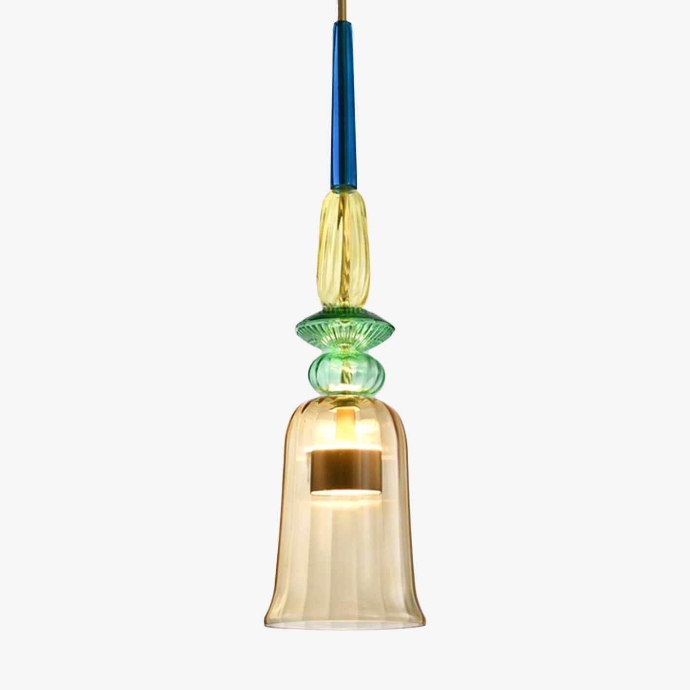 LumaSofia – Colorful ceiling lamp with colored glass and LED