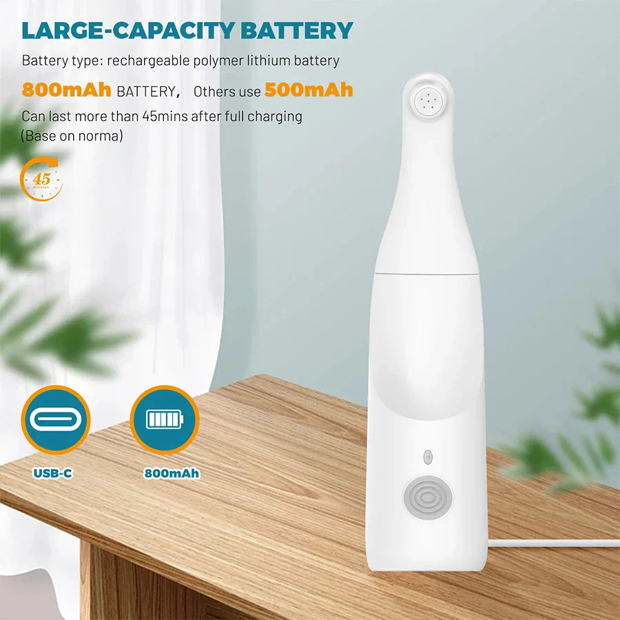 Tragbares USB-Bidet für persönliche Hygiene, wasserdicht, 80 Minuten Akkulaufzeit 5