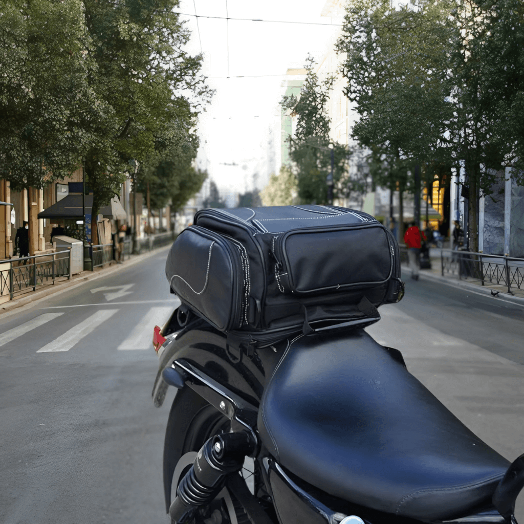 Melzano Motortas met meerdere compartimenten