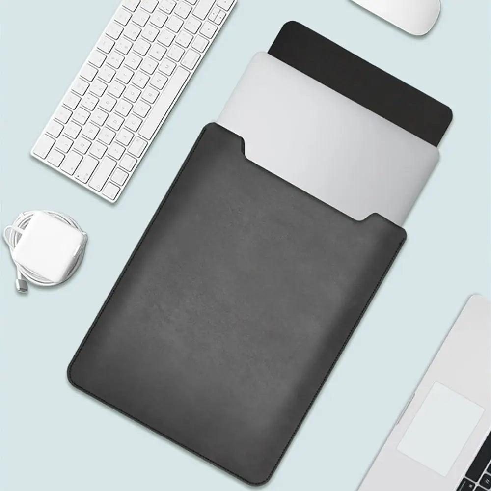 Mokivo – Laptop sleeve PU leer 13–15 inch ultradun – werk & onderweg