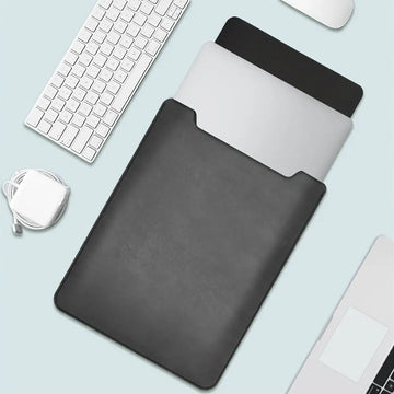 Mokivo – Laptop sleeve PU leer 13–15 inch ultradun – werk & onderweg