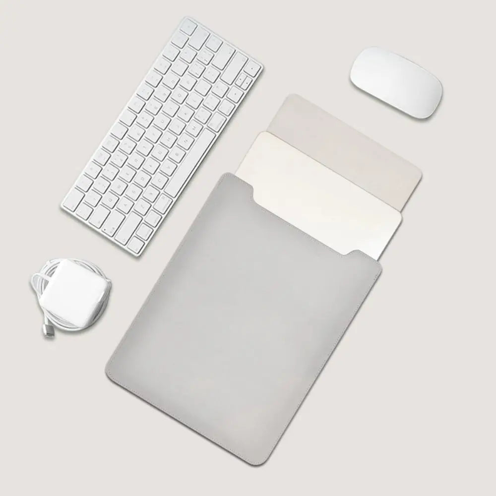 Mokivo – Laptop sleeve PU leer 13–15 inch ultradun – werk & onderweg