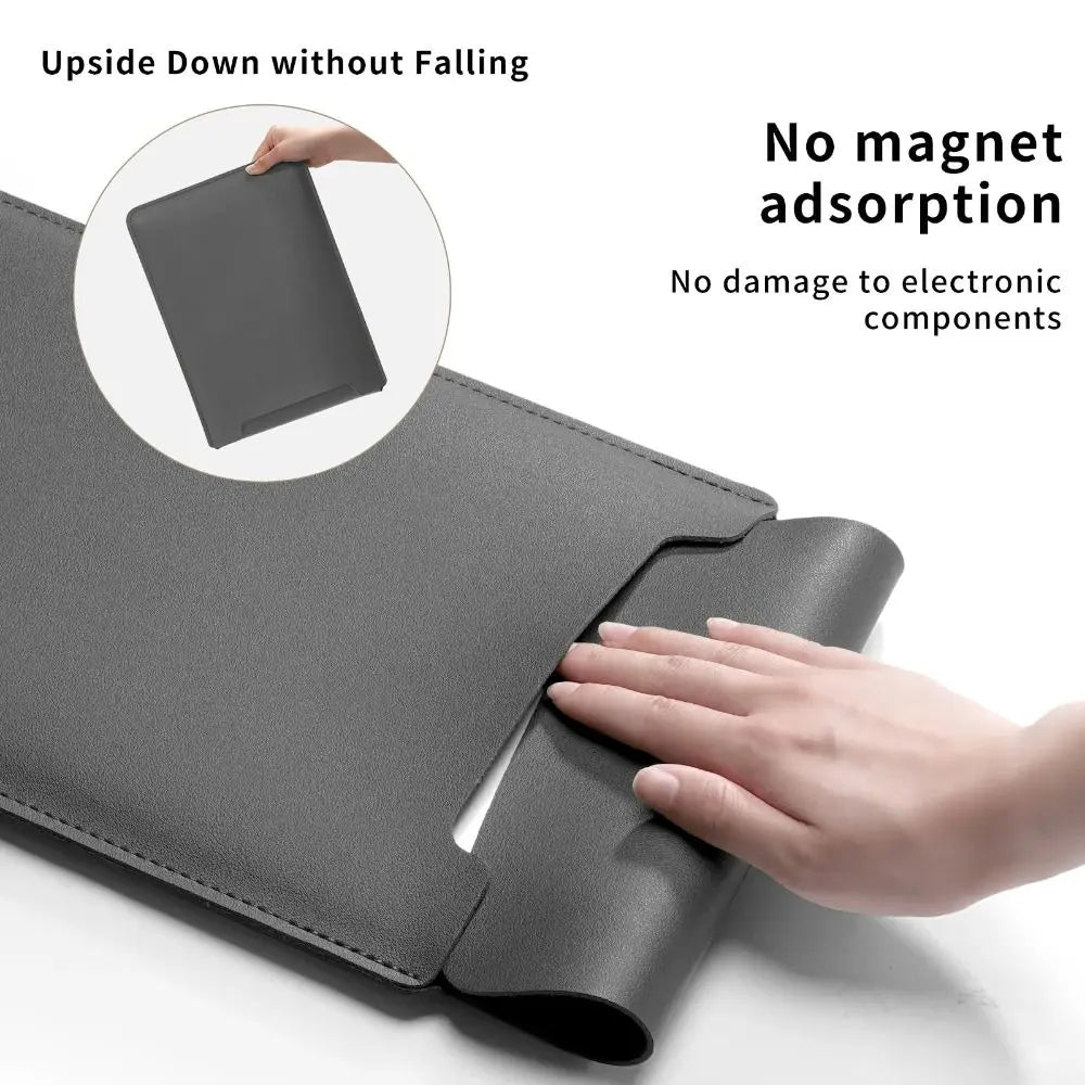 Mokivo – Laptop sleeve PU leer 13–15 inch ultradun – werk & onderweg