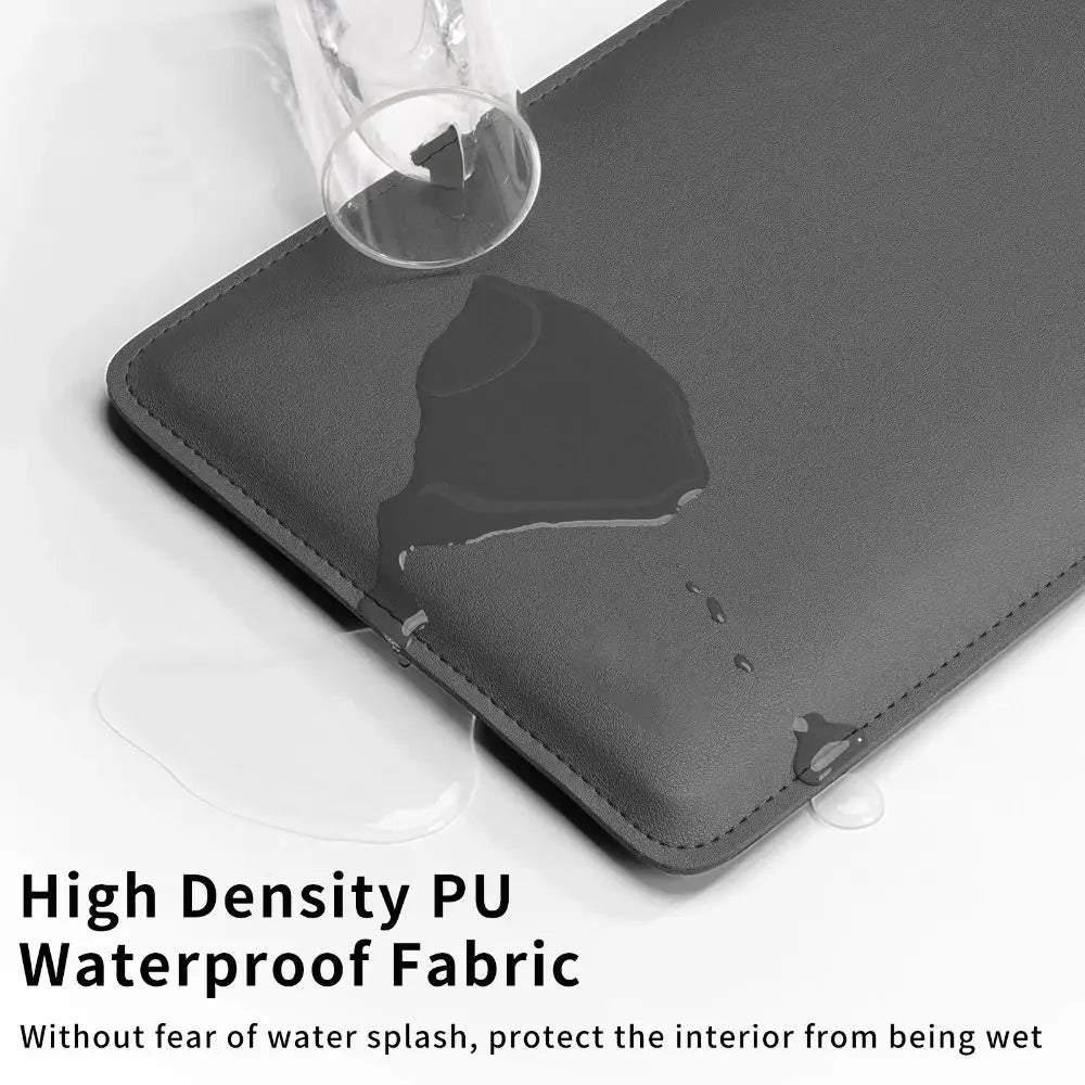Mokivo – Laptop sleeve PU leer 13–15 inch ultradun – werk & onderweg