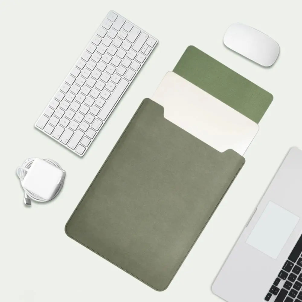 Mokivo – Laptop sleeve PU leer 13–15 inch ultradun – werk & onderweg