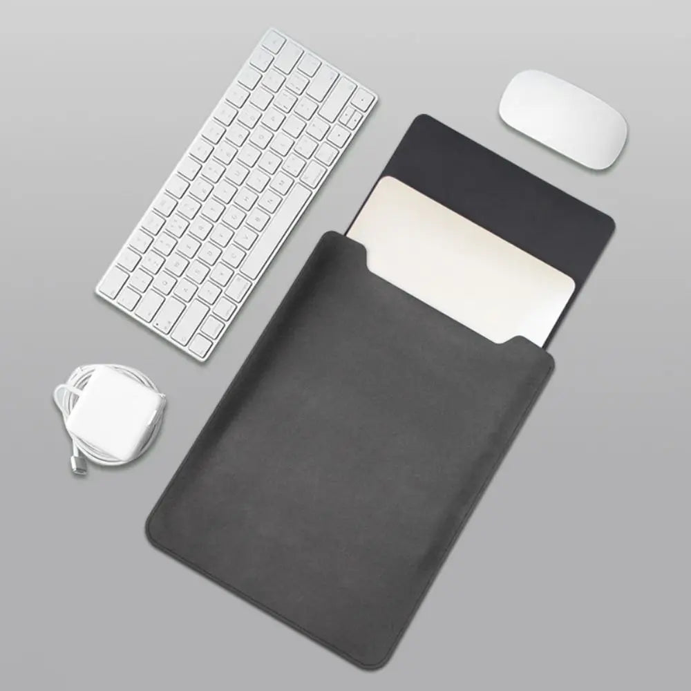 Mokivo – Laptop sleeve PU leer 13–15 inch ultradun – werk & onderweg