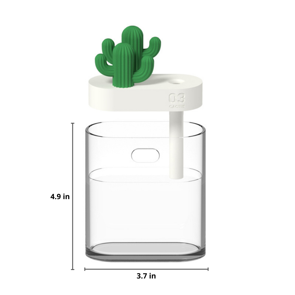 Aromora – Ultrasone Kaktus Aromadiffuser met LED-licht 160 ml