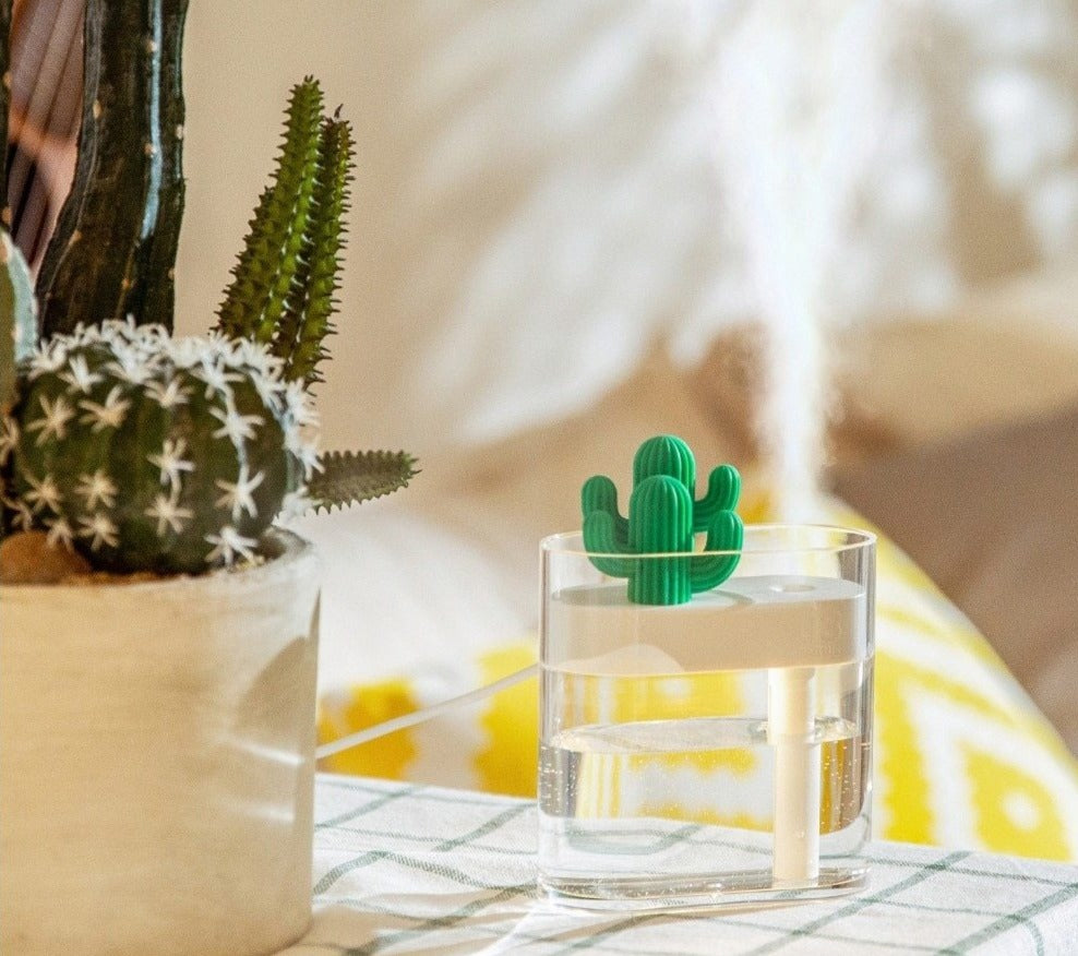 Aromora – Ultrasone Kaktus Aromadiffuser met LED-licht 160 ml
