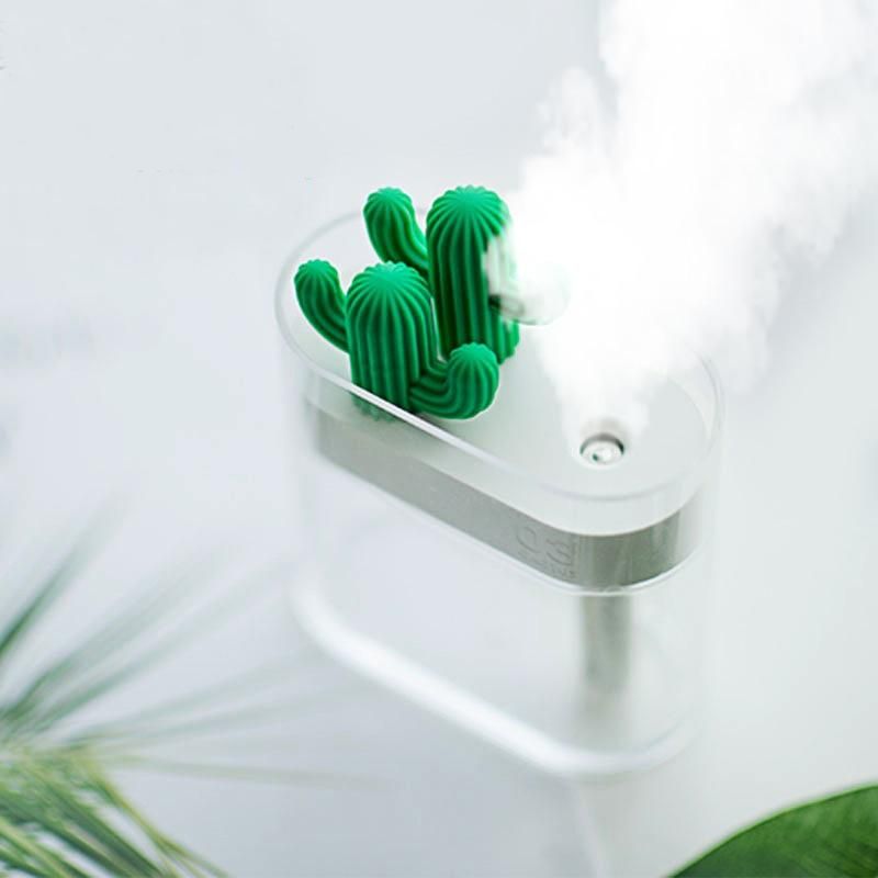 Aromora – Ultrasone Kaktus Aromadiffuser met LED-licht 160 ml