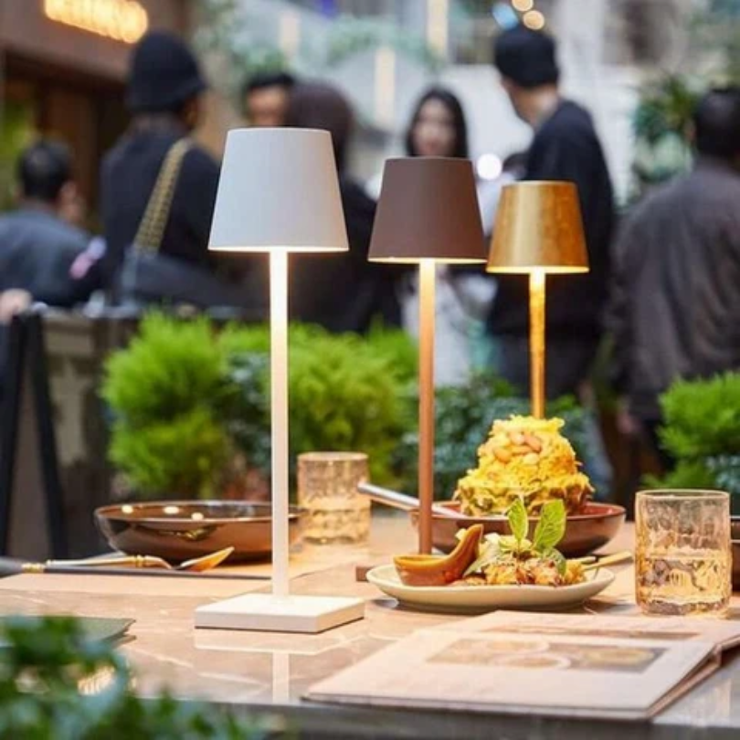 LumiFlex – Lámpara de mesa LED inalámbrica con control táctil – Recargable