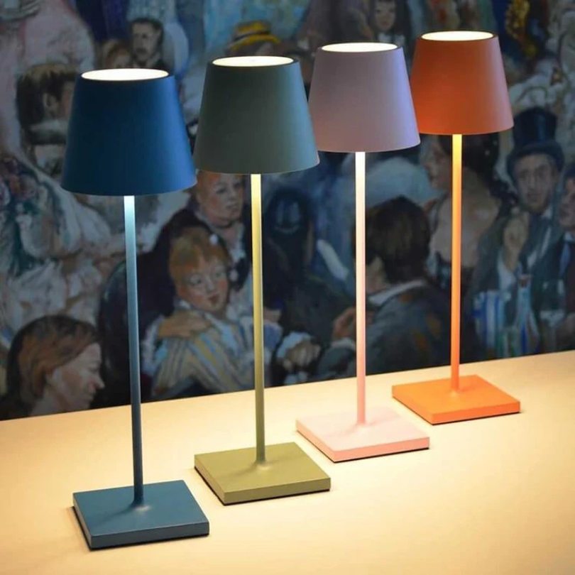 LumiFlex – Lámpara de mesa LED inalámbrica con control táctil – Recargable