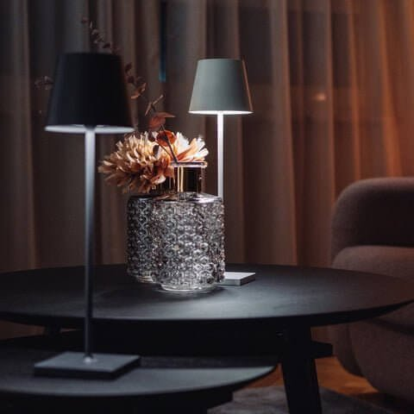 LumiFlex – Lámpara de mesa LED inalámbrica con control táctil – Recargable