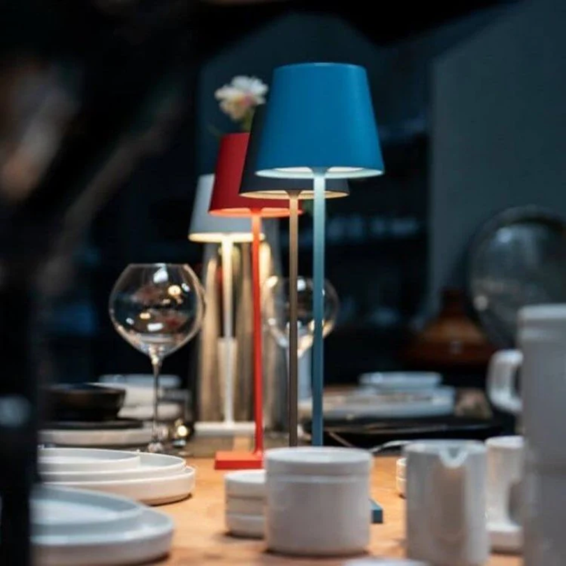 LumiFlex – Lámpara de mesa LED inalámbrica con control táctil – Recargable