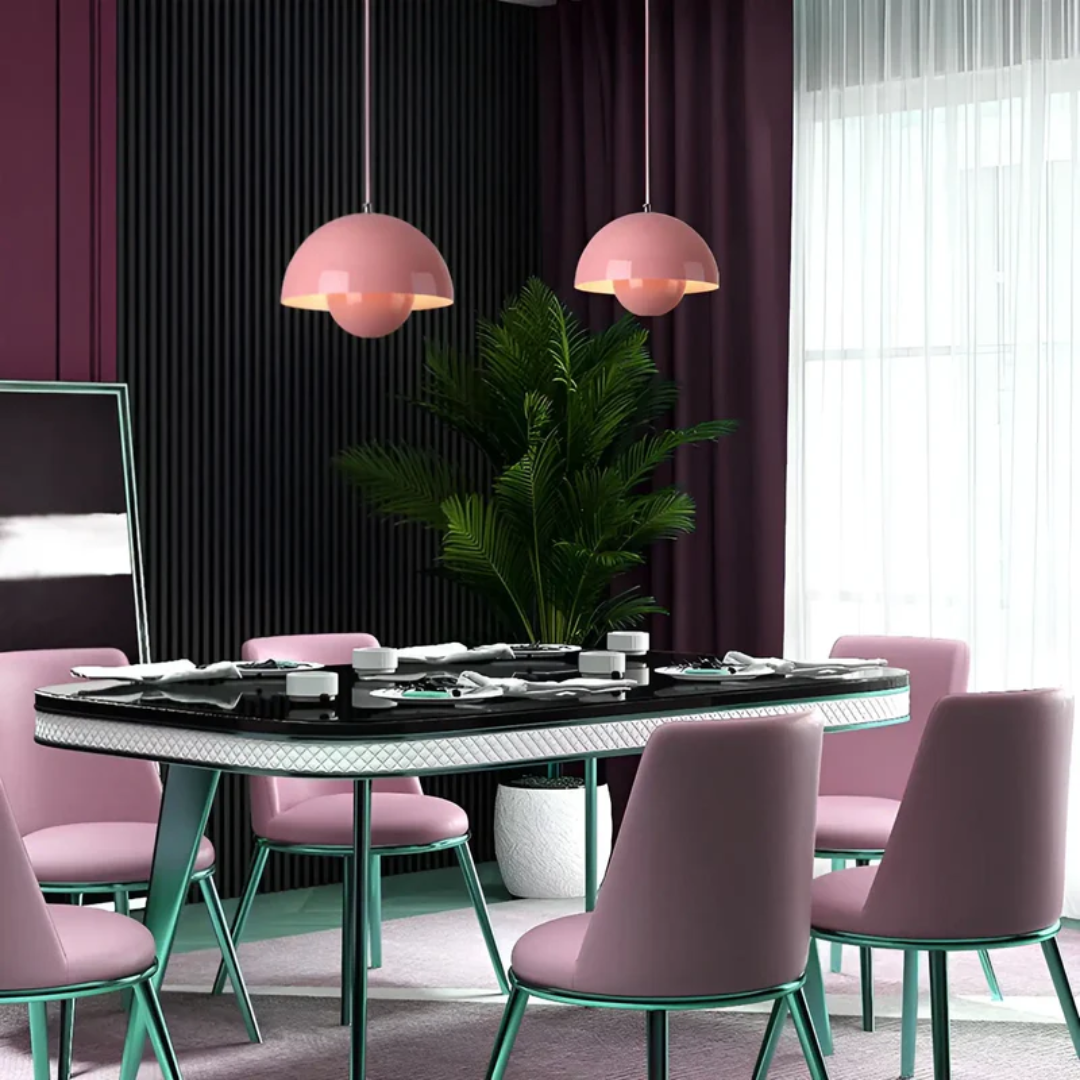 NordicBlossom – Scandinavian LED pendant lamp flower shape – adjustable cord