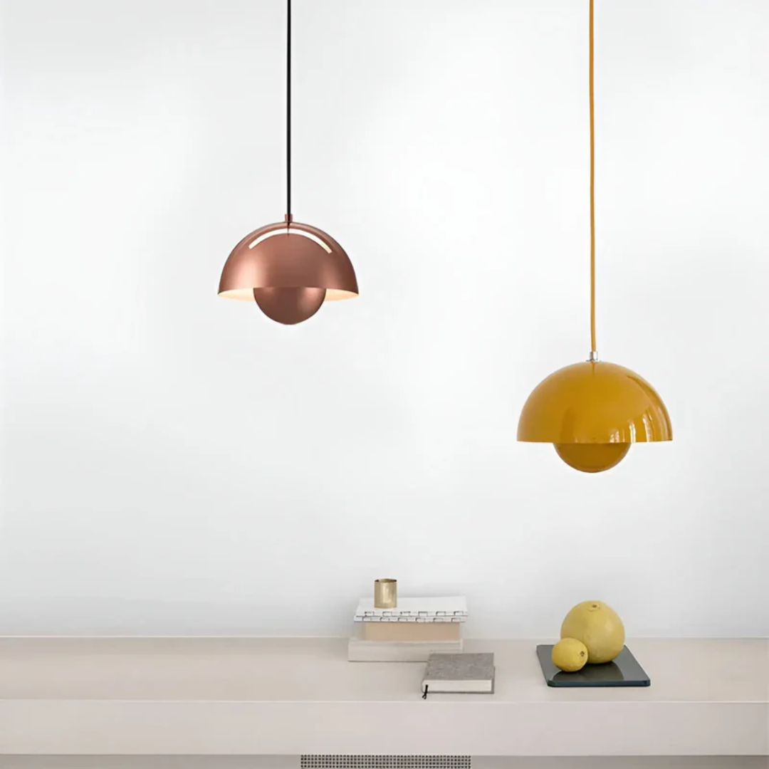 NordicBlossom – Scandinavian LED pendant lamp flower shape – adjustable cord