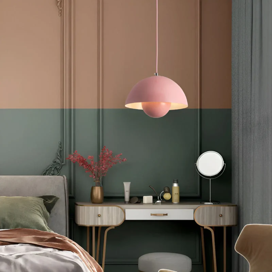 NordicBlossom – Scandinavian LED pendant lamp flower shape – adjustable cord