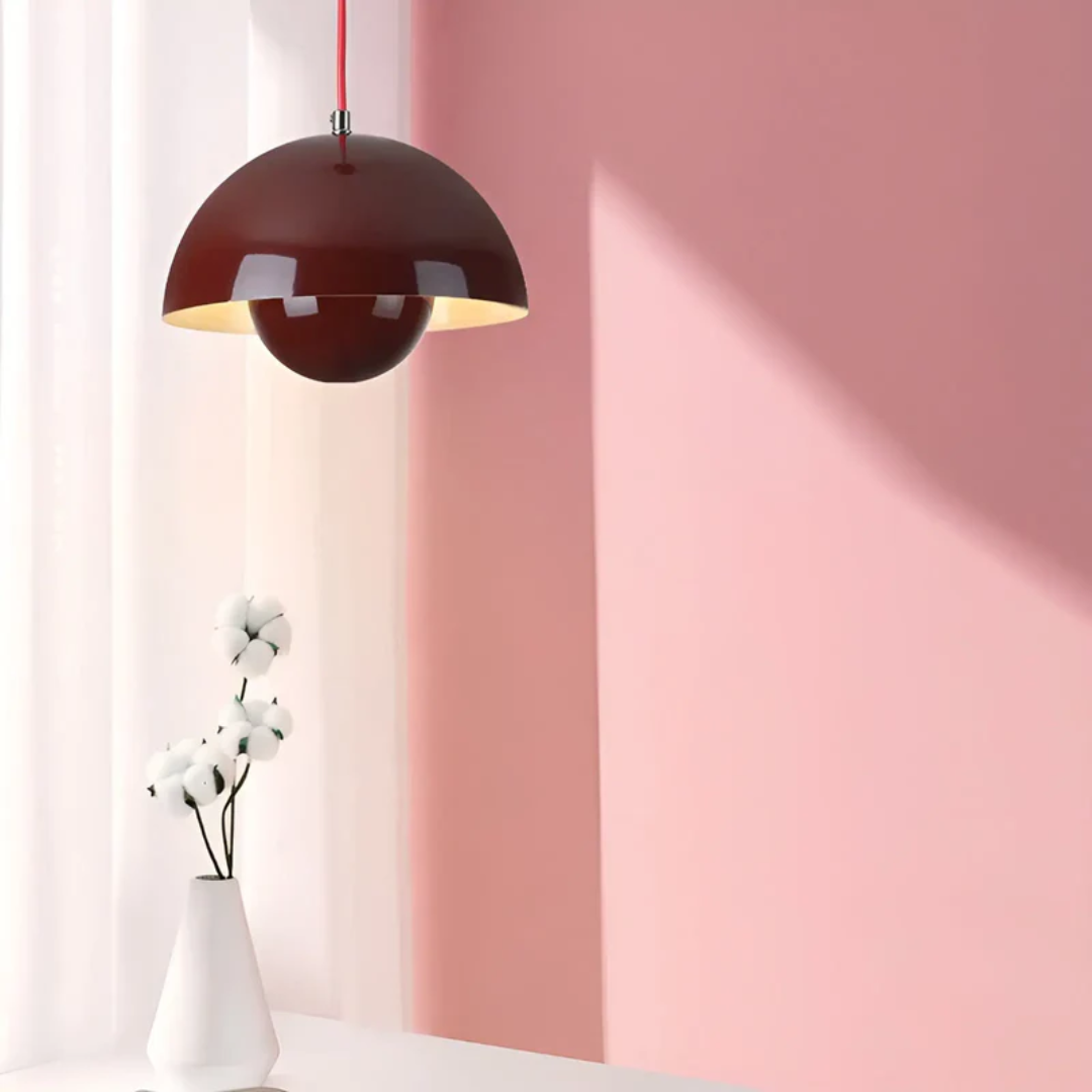 NordicBlossom – Scandinavian LED pendant lamp flower shape – adjustable cord