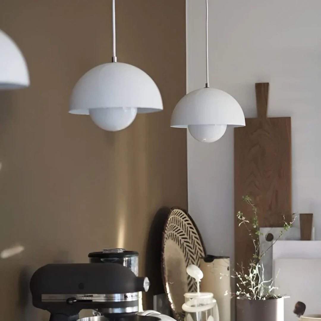 NordicBlossom – Scandinavian LED pendant lamp flower shape – adjustable cord