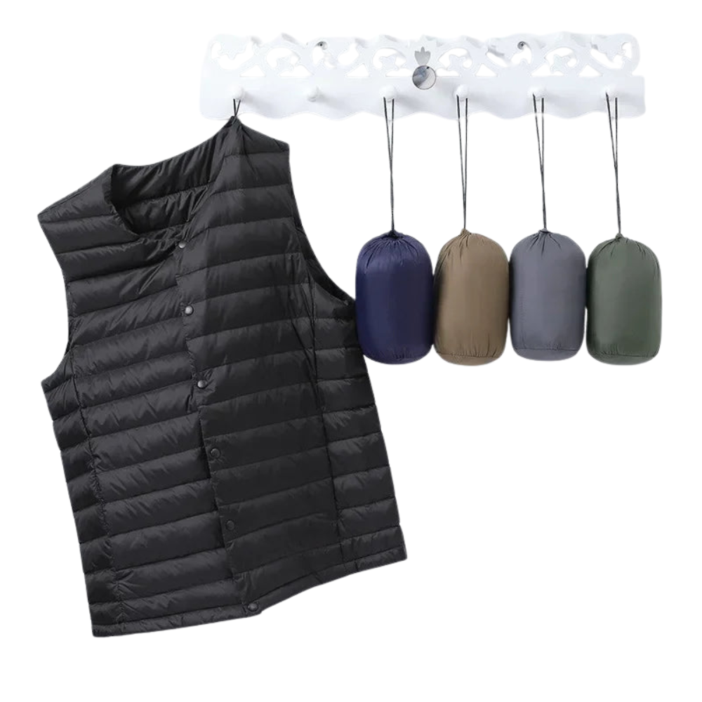 ArcticWear – Chaleco de plumón sin mangas para hombre ultraligero y cálido – Otoño/Invierno