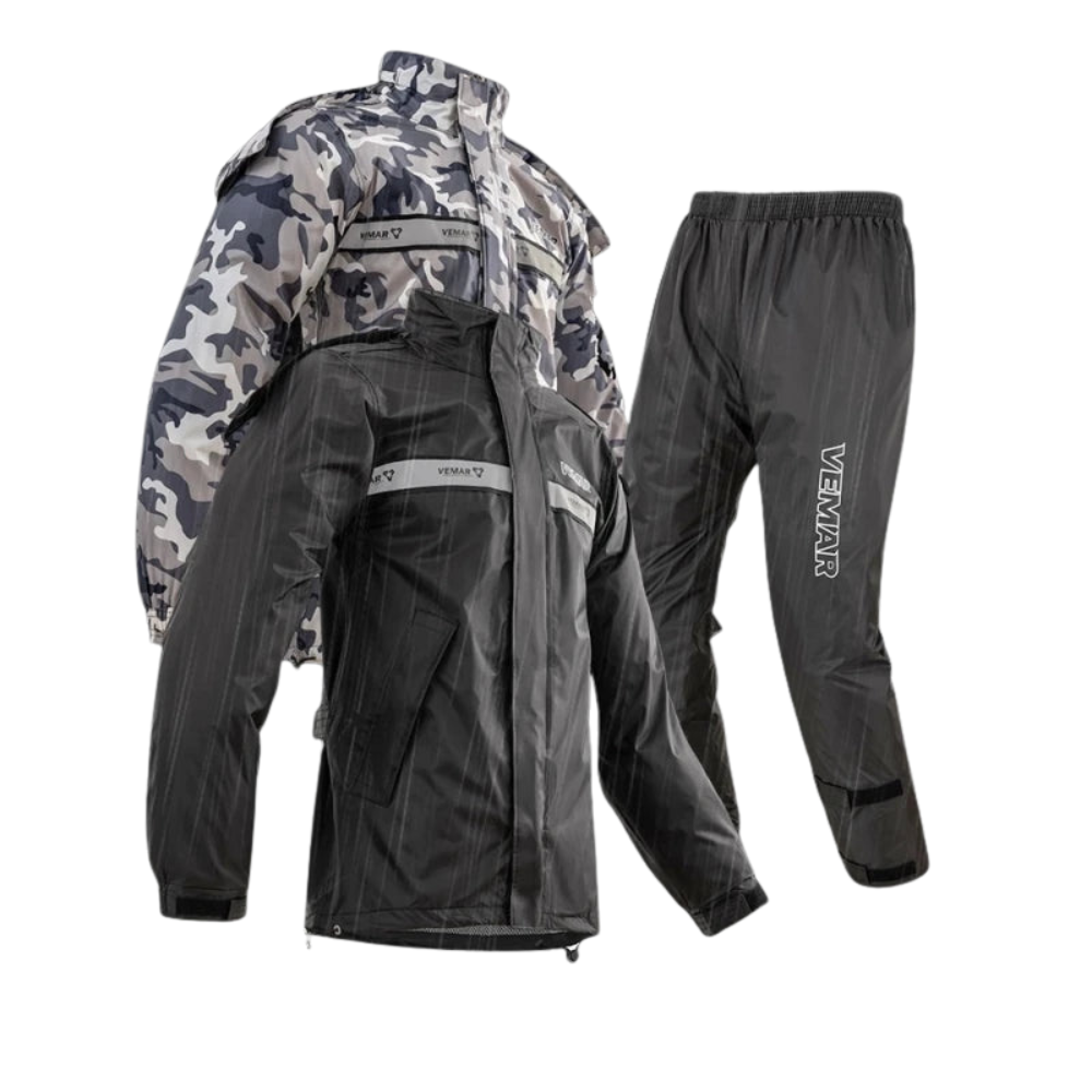 StormRide – Traje de lluvia impermeable unisex para moto con capucha